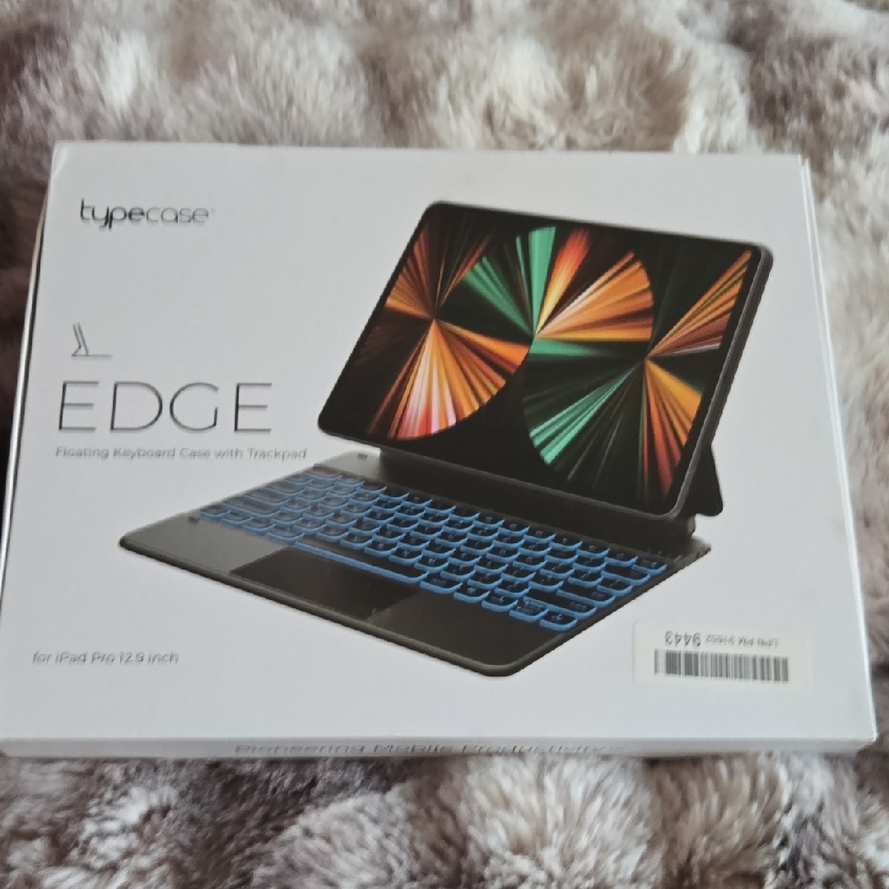EDGE Tablet Keyboard Case with Trackpad - Black and Blue